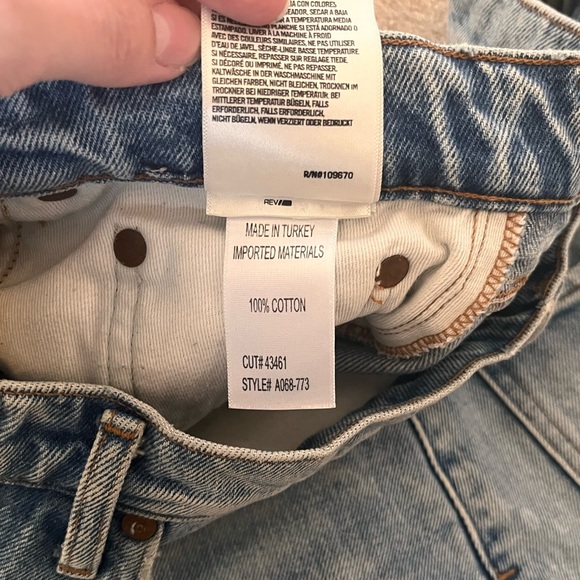 Agolde Quinn High Rise Denim Mini Skirt - Picture 7 of 9